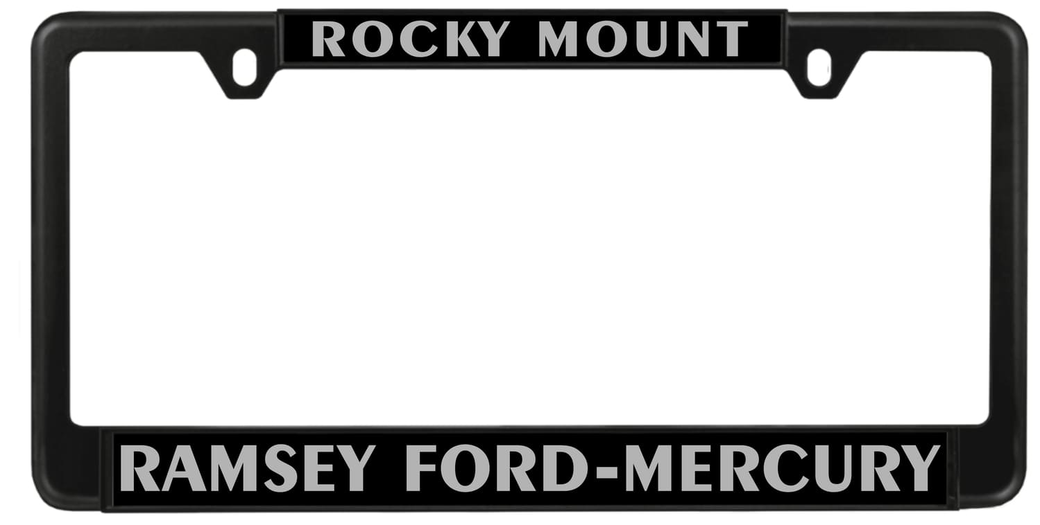 Ramsey Ford - Laser Engraved Car Metal License Plate Frame